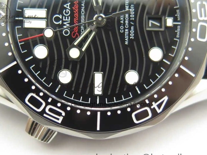 0324 2018 Seamaster Diver 300M VSF Best Edition Black Ceramic Dial on Black Gray Nato Strap A Unique 8057